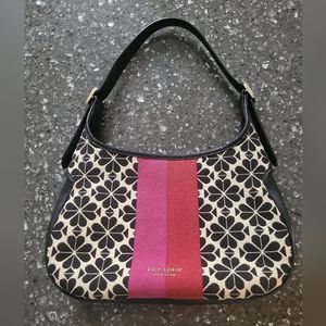 Fall 2022 Kate Spade Jaquard and Stripe Handbage